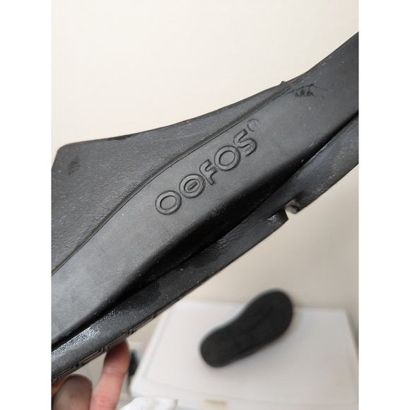 OOFOS OOahh Slide Sandal Women\'s Size 12 Men\'s 10 EU 43 Recovery Sandal Black main image 5